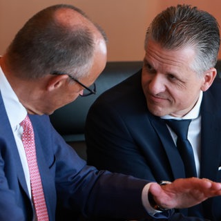 Kanzler Merz und Thorsten Frei
