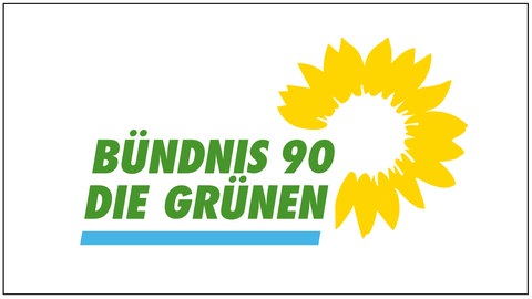 Das Parteilogo von den Grünen.
