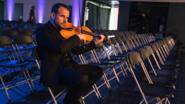 Bratschist Jean-Christophe Garzia vom SWR Symphonieorchester
