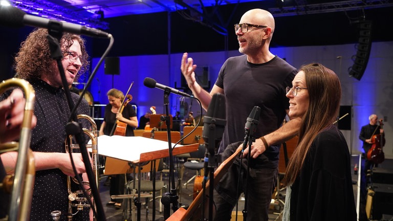 V. l.: Weston Olencki, Baldur Brönnimann, Clara Iannotta