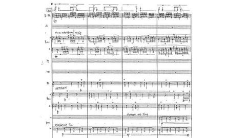 Beat Furrer: FAMA - Partiturausschnitt