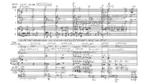 Karlheinz Stockhausen: LICHT-BILDER. Formschema