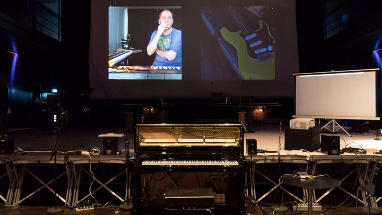 Probe mit dem Ictus Ensemble - "My mother was a piano teacher […]" von Martin Schüttler