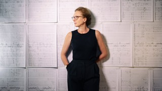 Porträt von Rebecca Saunders