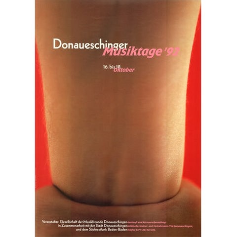 Donaueschinger Musiktage - Plakat 1992 - Thomas Florschuetz