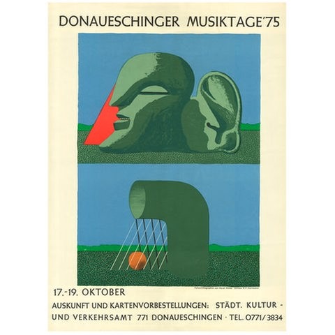 Donaueschinger Musiktage - Plakat 1975 - Horst Antes