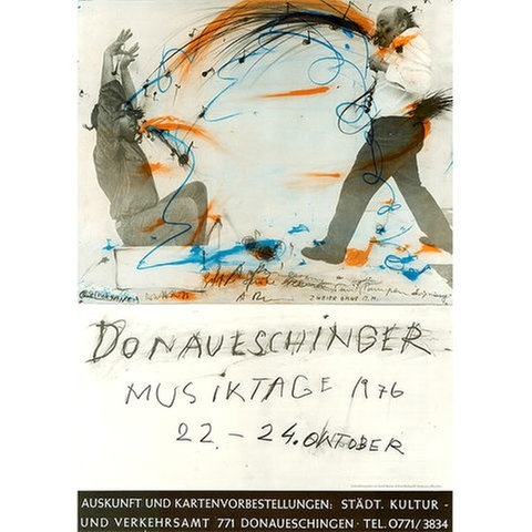 Donaueschinger Musiktage - Plakate 1976 - Arnulf Rainer