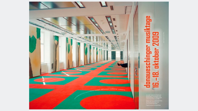 Plakat für die Donaueschinger Musiktage 2009: Fotocollage von Erwin Wurm