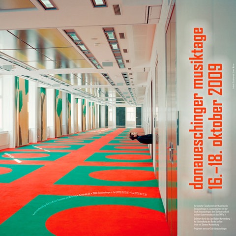 Plakat für die Donaueschinger Musiktage 2009: Fotocollage von Erwin Wurm