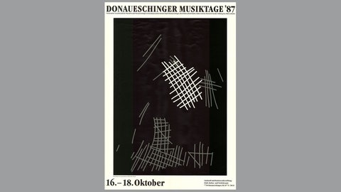 Donaueschinger Musiktage - Plakat 1987 - Rune Mields