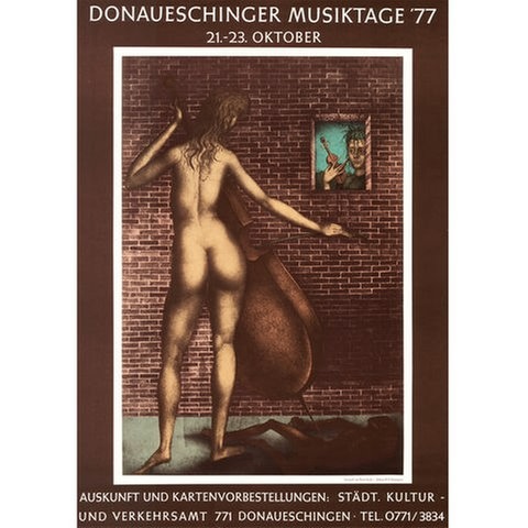 Donaueschinger Musiktage - Plakat 1977 - Künstler unbekannt