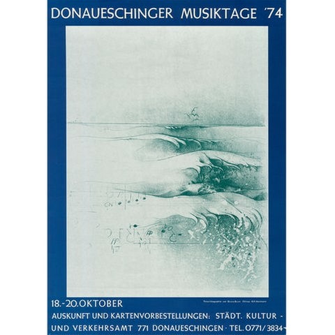Donaueschinger Musiktage - Plakat 1974 - Bruno Bruni