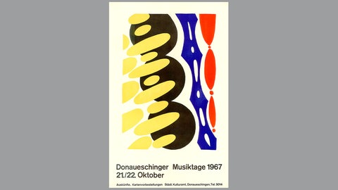 Donaueschinger Musiktage - Plakat 1967 - Ernst Wilhelm Nay