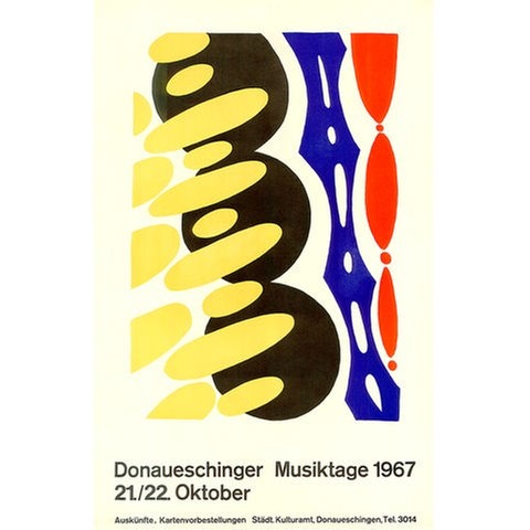 Donaueschinger Musiktage - Plakat 1967 - Ernst Wilhelm Nay