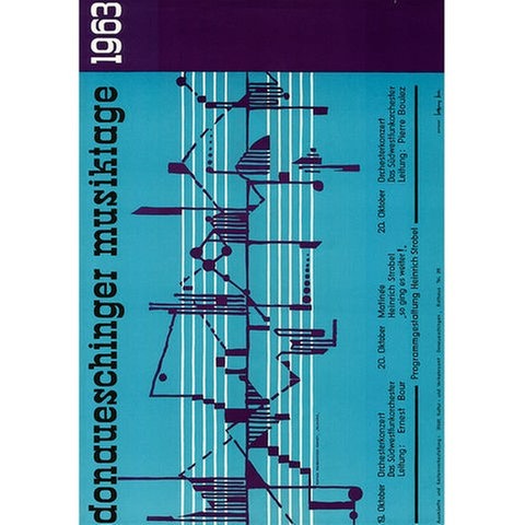 Donaueschinger Musiktage - Plakat 1963
