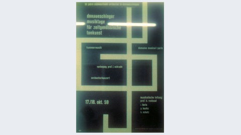 Plakatmotiv von 1959 von Hubertus Mall