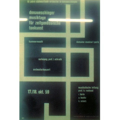 Plakatmotiv von 1959 von Hubertus Mall