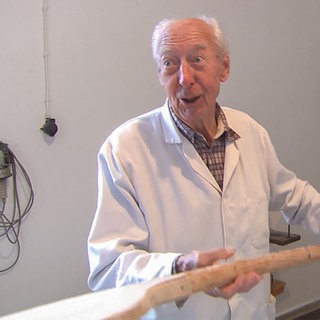 Alfred Nägele in der Backstube