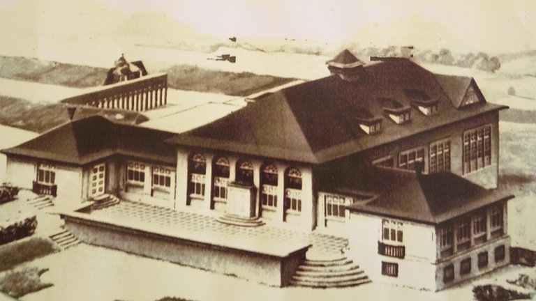 Abbildung des Vereinsheims aus seinen Ursprungsjahren.