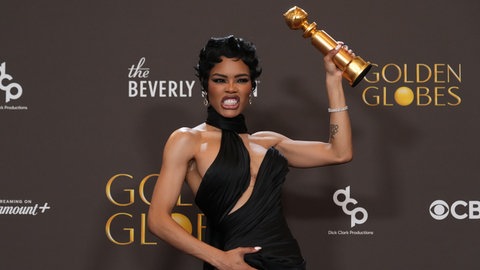 Teyana Taylor mit Golden Globe für ihre Nebenrolle in dem Film "One Battle After Another"