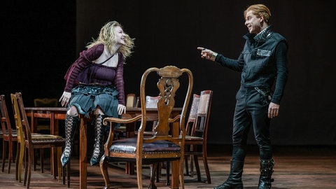 Pauline Großmann als Ophelia in „Hamlet“.