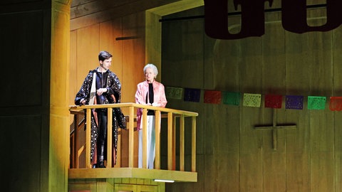 Jacob Hagemeyer (links), Heidi Maria Glössner (rechts)