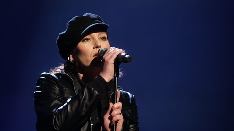 Sängerin AnNa R. vom deutschen Popduo "Rosenstolz" (2008)