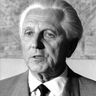 Der Regisseur Erwin Piscator am 29. August 1965 in Frankfurt am Main.