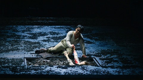 Aus Rigoletto: Leonardo Lee (Rigoletto) und Anastasiya Taratorkina (Gilda)
