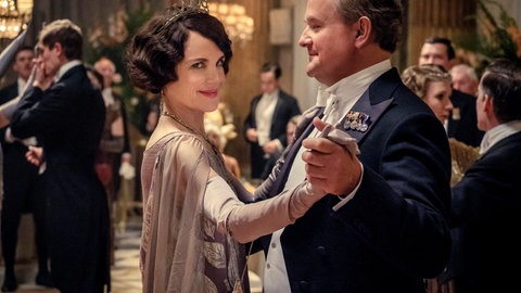 Elizabeth McGovern und Hugh Bonneville als als Cora und Robert Crawley in Downton Abbey