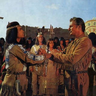 Winnetou I, 1963, Regie: Harald Reinl, PIERRE BRICE, LEX BARKER