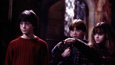 Harry Potter und die Philosophen Stone Daniel Radcliffe, Emma Watson, Rupert Grint