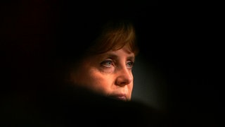 Angela Merkel im Schatten 