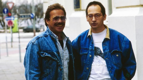 Der Schauspiele Götz George und der Regisseur Dominik Graf 1988