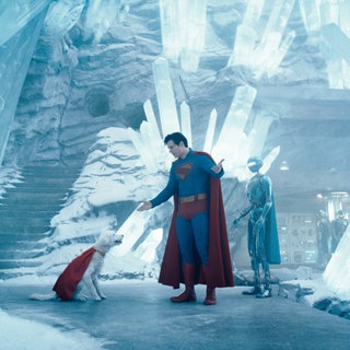 David Corenswet als Superman in einer Szene des Films «Superman» (undatierte Filmszene).