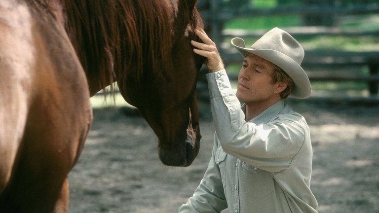 Robert Redford und Pferd in "Der Pferdeflüsterer"