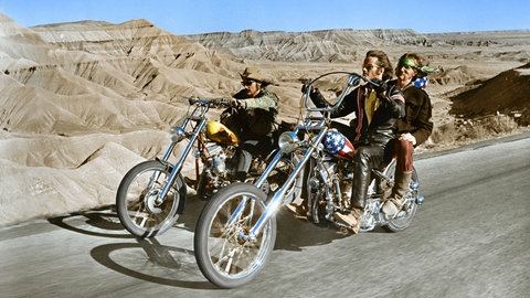 Dennis Hopper, Peter Fonda & Luke Askew; Film Easy Rider