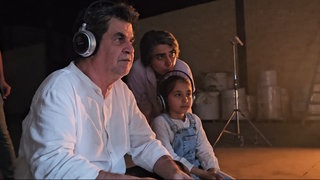 Der preisgekrönte Regisseur Jafar Panahi bei den Dreharbeiten.