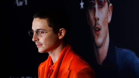 Schauspieler Timothée Chalamet bei einer "Marty Supreme"-Premiere, Dezember 2025