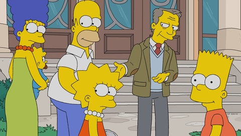 Szenenbild aus der Serie „Die Simpsons“ mit der Figur Walter Hotenhoffer