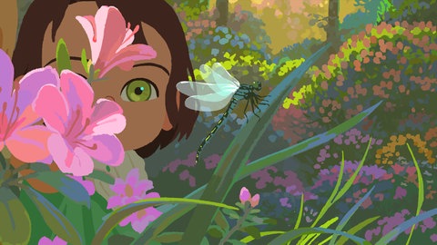 Filmszene: Die kleine Amélie oder Der Charakter des Regens, Regie: Mailys Vallade und Liane-Cho Han