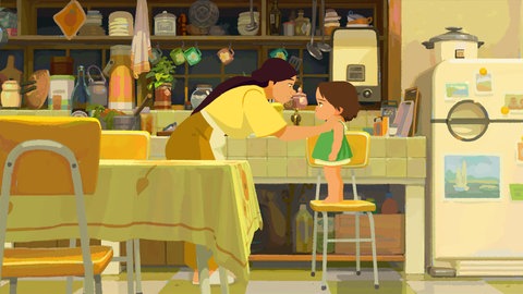 Filmszene: Die kleine Amélie oder Der Charakter des Regens, Regie: Mailys Vallade und Liane-Cho Han