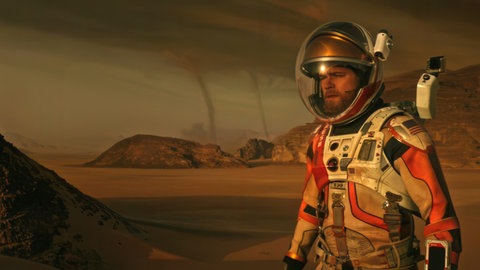 Mann auf Mars