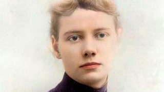 Porträt von Nellie Bly (Elizabeth Jane Cochrane) 1864-1922, amerikanische Journalistin