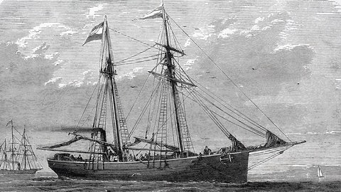 Die Germania war ein deutscher Schoner, der 1869 in Geestemuende, Bremerhaven, gebaut wurde und das Hauptforschungsschiff der Zweiten Deutschen Nordpolarexpedition von 1869 bis 1870 war