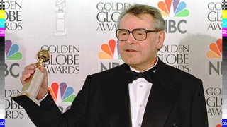 Das Archivbild vom 19.01.97 zeigt Filmregisseur Milos Forman bei der "Golden Globe"-Verleihung, wo er für "Larry Flint - Die nackte Wahrheit" für die beste Regie ausgezeichnet wurde.