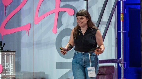 Susanne Siegert auf der re:publica 24, dem Festival für die digitale Gesellschaft in der Station Berlin, Mai 2024