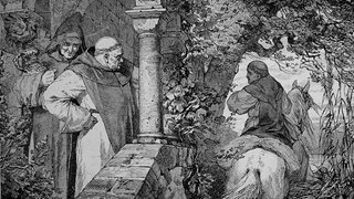 Ekkehard II. von Nellenburg, 1088, und die Mönche des Klosters Reichenau, Bodensee, Deutschland