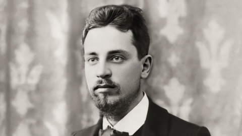 Porträt von Rainer Maria Rilke, 1875  1926, österreichischer Dichter und Romanautor, digital bearbeitet