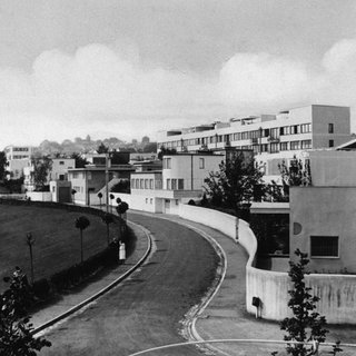 Die Weißenhofsiedlung auf dem Stuttgarter Killesberg, Musterwohnungen des 'neuen Bauens' aus dem Jahr 1927.
